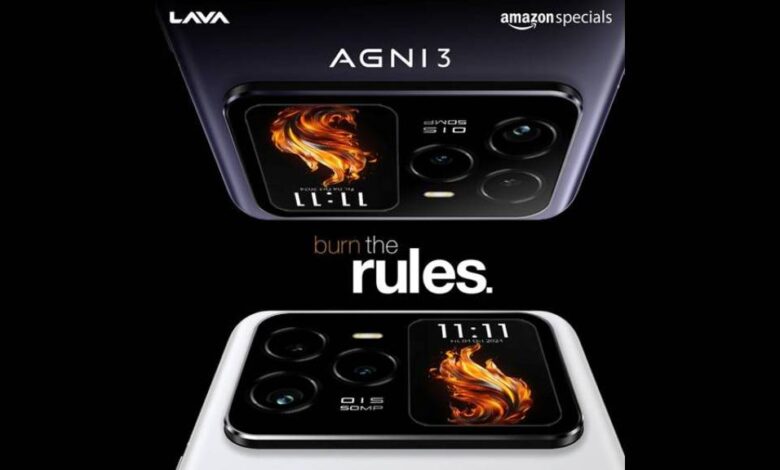 6.78 इंच का AMOLED डिस्प्ले और 66W फास्ट चार्जिंग के साथ लॉन्च हुआ Lava Agni 3, जानें कीमत