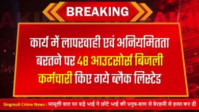 MP News: कार्य में लापरवाही एवं अनियमितता बरतने पर 48 आउटसोर्स बिजली कर्मचारी किए गये ब्लैक लिस्टेड