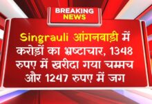 Singrauli आंगनबाड़ी में करोड़ों का भ्रष्टाचार, 1348 रुपए में खरीदा गया चम्मच और 1247 रुपए में जग