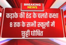 मध्य प्रदेश के इस जिले में कड़ाके की ठंड के चलते कक्षा 8 तक के सभी स्कूलों में छुट्टी घोषित