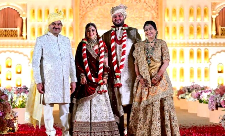 बेटे की शादी में गौतम अदाणी ने खोल दिया खजाना,10 हजार करोड़ रुपए का दान,Jeet Adani Wedding