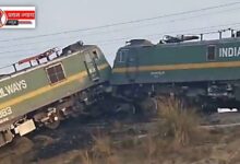 Train Accident: दो मालगाड़ियों की भीषण टक्कर, दोनों मालगाड़ियों के चालक घायल