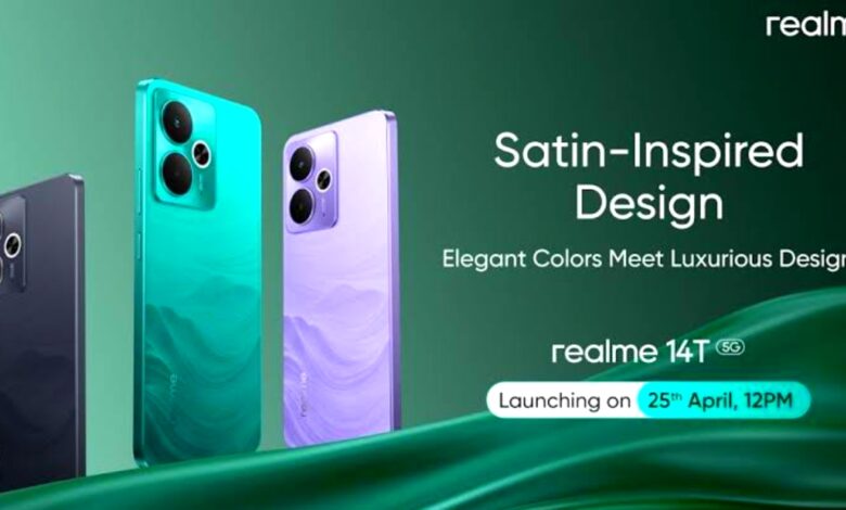 धमाकेदार एंट्री के लिए तैयार Realme 14T 5G – पावरफुल बैटरी, शानदार डिस्प्ले और जबरदस्त फीचर्स के साथ! धमाकेदार एंट्री के लिए तैयार Realme 14T 5G – पावरफुल बैटरी, शानदार डिस्प्ले और जबरदस्त फीचर्स के साथ!