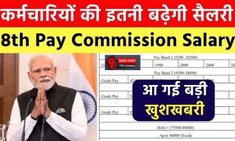 सरकारी कर्मचारियों के लिए खुशखबरी: 8वां वेतन आयोग, सैलरी और पेंशन में हो सकती है बड़ी बढ़ोतरी सरकारी कर्मचारियों के लिए खुशखबरी: 8वां वेतन आयोग, सैलरी और पेंशन में हो सकती है बड़ी बढ़ोतरी