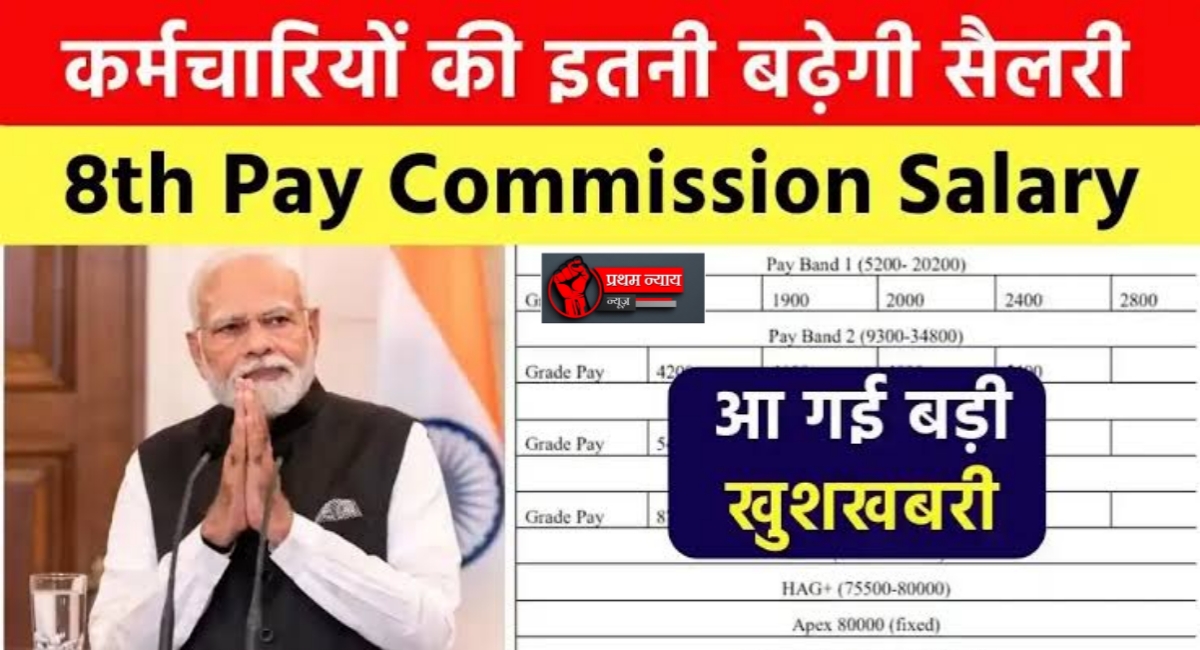 सरकारी कर्मचारियों के लिए खुशखबरी: 8वां वेतन आयोग, सैलरी और पेंशन में हो सकती है बड़ी बढ़ोतरी