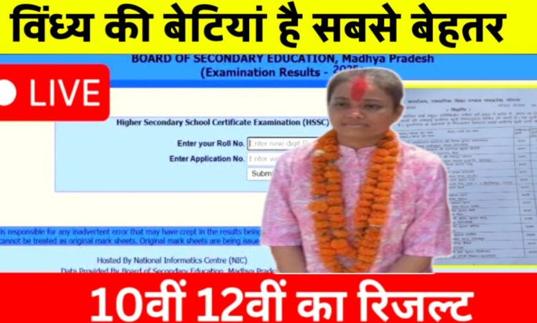 मप्र बोर्ड 12वीं रिजल्ट: बेटियों का दबदबा, सतना की प्रियल द्विवेदी टॉपर बनीं