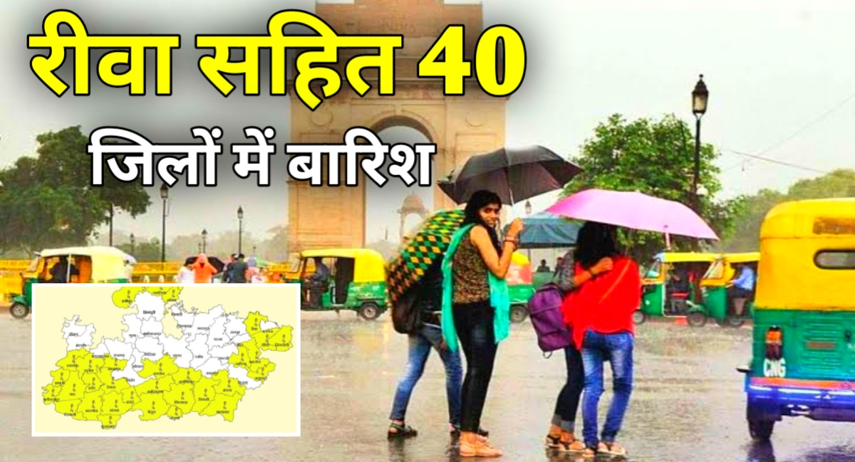 रीवा सहित इन 40 जिलों में मौसम विभाग ने जारी किया बारिश अलर्ट.!