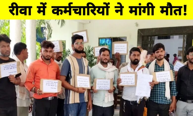 न्याय की गुहार मीटर रीडरों की, कलेक्टर को ज्ञापन सौंपकर इच्छा मृत्यु की मांग