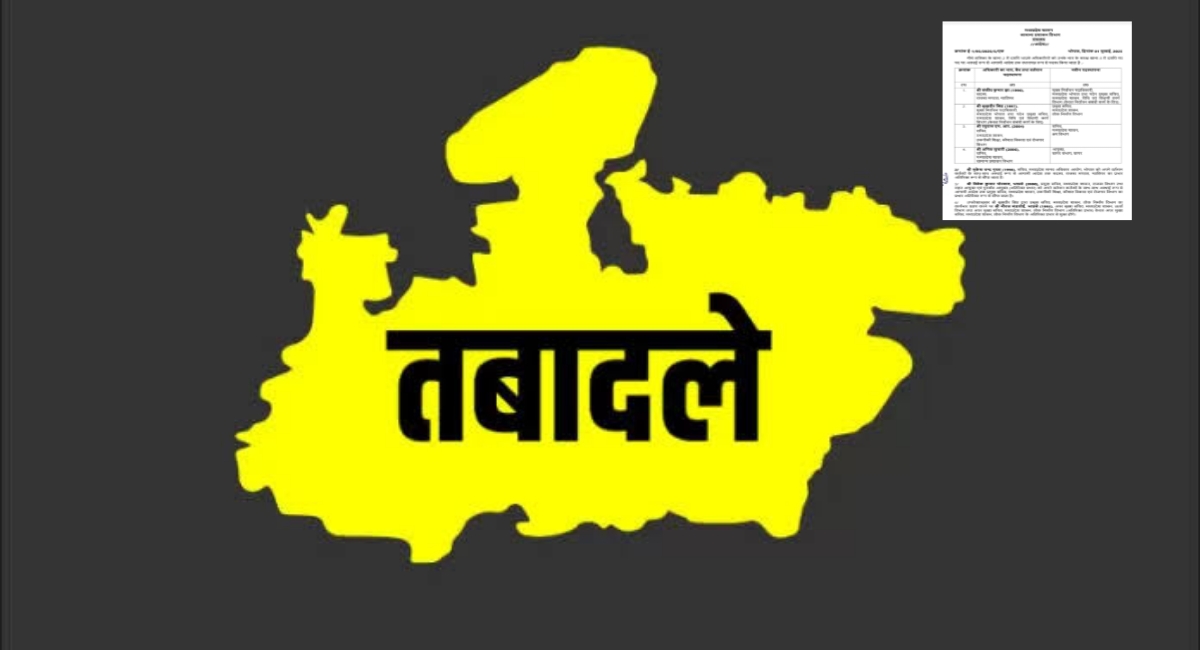 मध्य प्रदेश में बड़े प्रशासनिक फेरबदल: संजीव झा बने मुख्य निर्वाचन अधिकारी, सुखबीर सिंह को मिला PWD का जिम्मा