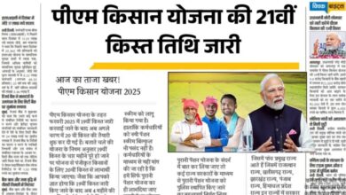 पीएम किसान सम्मान निधि योजना : किसानों को हर साल ₹6000 की सीधी मदद